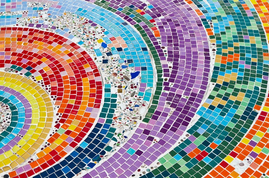 Daniel Moquet jardin mozaique