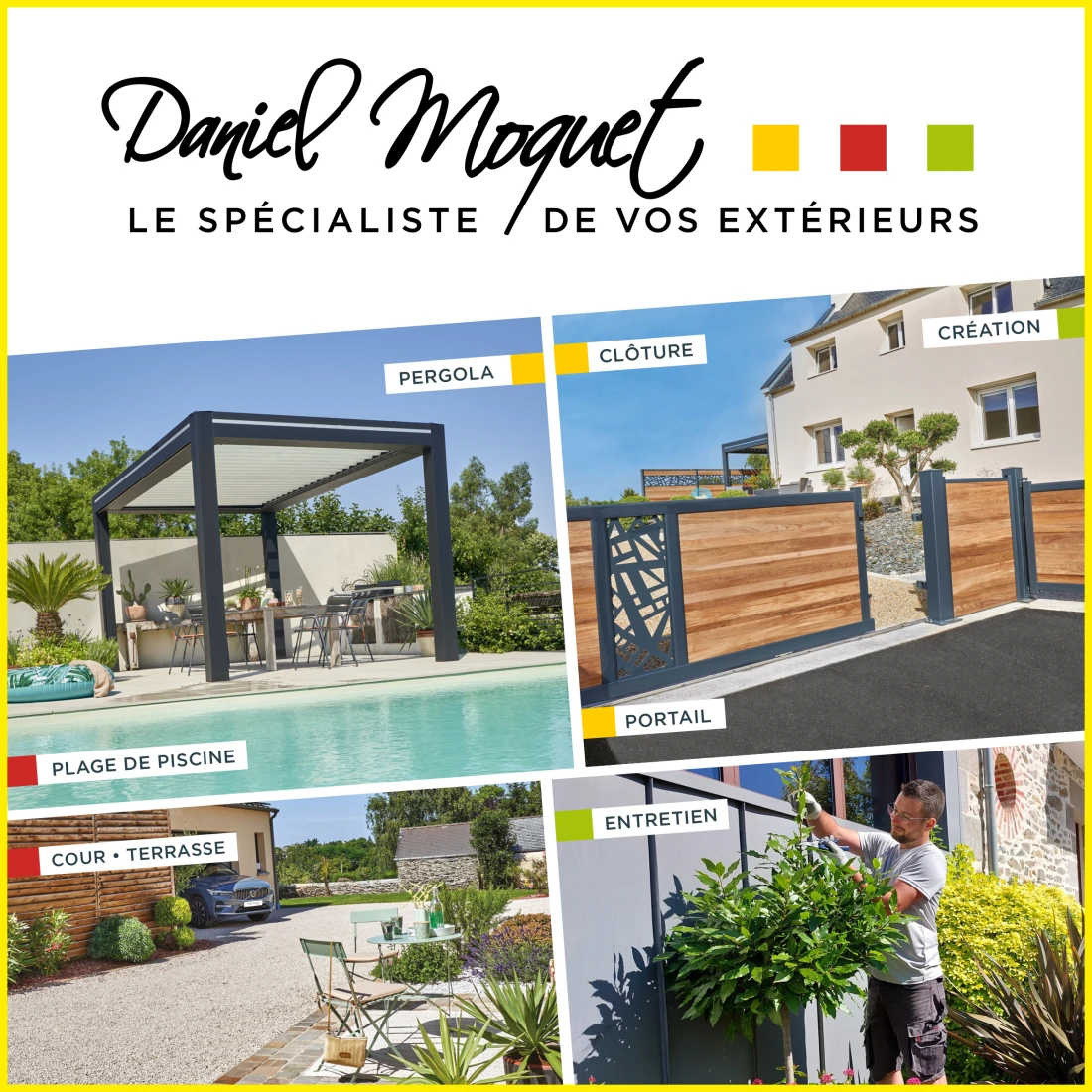 Projets d'aménagement extérieur réalisés par Daniel Moquet